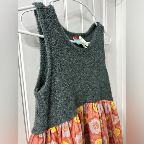 Vintage Matilda Jane Character Counts Vigilante Maya Dress pockets button fuzzy - Picture 3 of 10